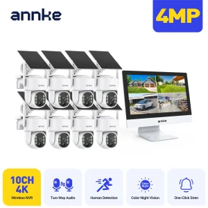 Annke 4MP solar security cameras