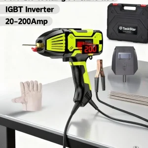 TaskStar Portable Welding Machine 110V, IGBT Inverter Handheld Stick ARC Welder 20-200Amp