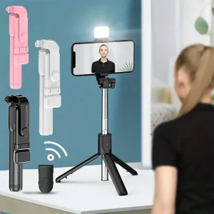 Portable Bluetooth Selfie Stick Tripod Holder