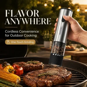 Rechargeable Salt and Pepper Grinder, - Thumbnail Image 2