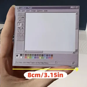 Creative Vintage Computer‑Theme Memo Pad 50 Sheets, - Thumbnail Image 4