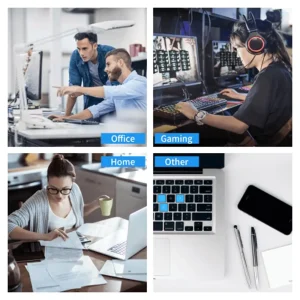 Cutting-Mat-white-on-black Mouse Pad Office Gaming Laptop Deskmat - Thumbnail Image 6