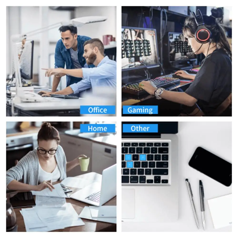 Cutting-Mat-white-on-black Mouse Pad Office Gaming Laptop Deskmat - Image 6