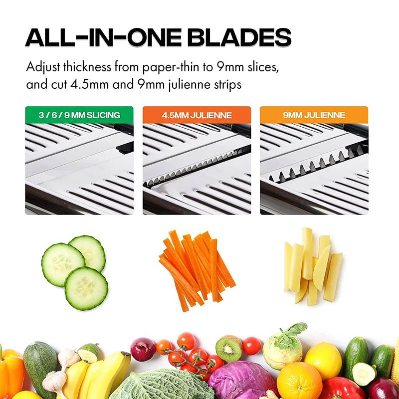 LMETJMA Adjustable Mandoline Slicer - Image 3