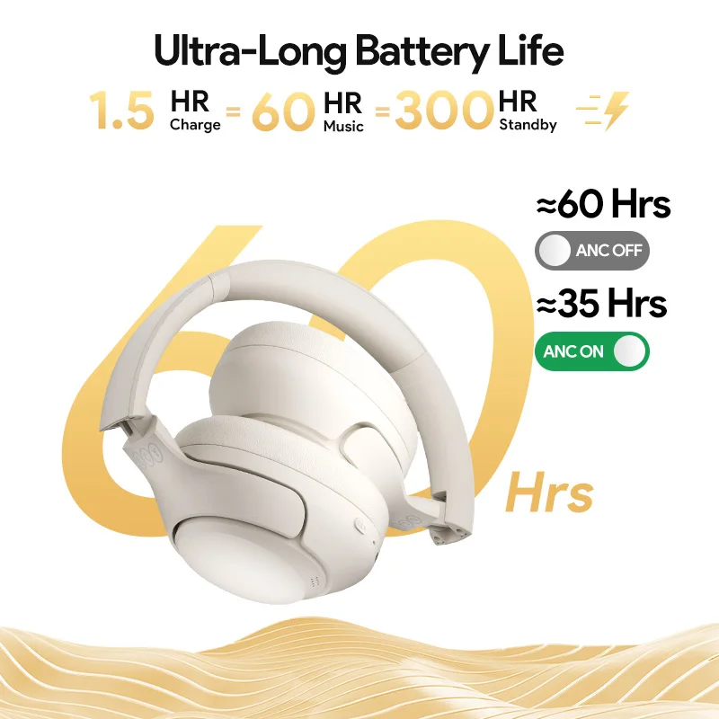 QCY H3 ANC Wireless Headphones Bluetooth 5.4 Hi-Res - Image 6