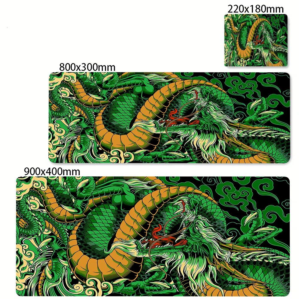 Black and White Dragon Large Mouse Mat - Image 11