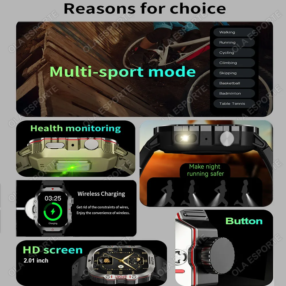 2026 New Military Smart Watch Men - Image 2