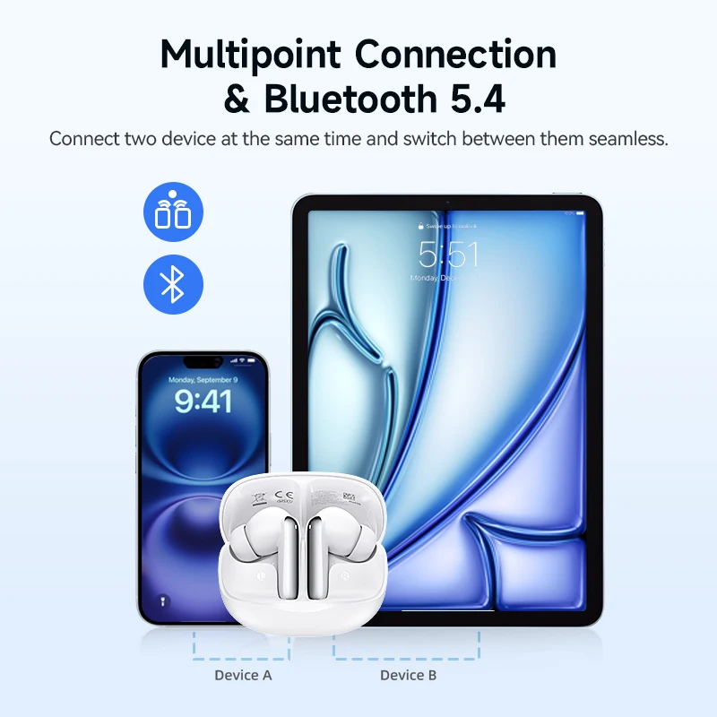 QCY Melobuds N50 ANC Bluetooth 5.4 Wireless Earphones - Image 6