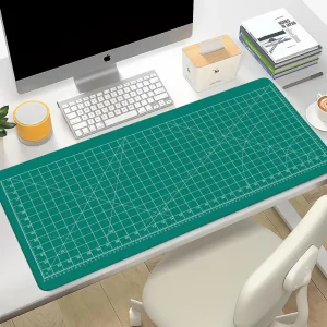 Cutting-Mat-white-on-black Mouse Pad Office Gaming Laptop Deskmat - Thumbnail Image 3