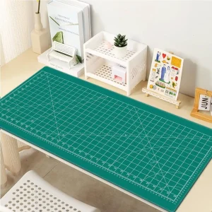 Cutting-Mat-white-on-black Mouse Pad Office Gaming Laptop Deskmat - Thumbnail Image 2