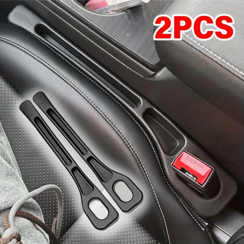 2pc car seat gap filler organizer waterproof car seat gap plug strip - Image 2