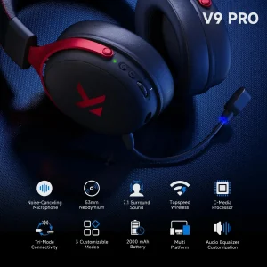 MCHOSE V9 Pro Wireless Gaming Headset - Thumbnail Image 5