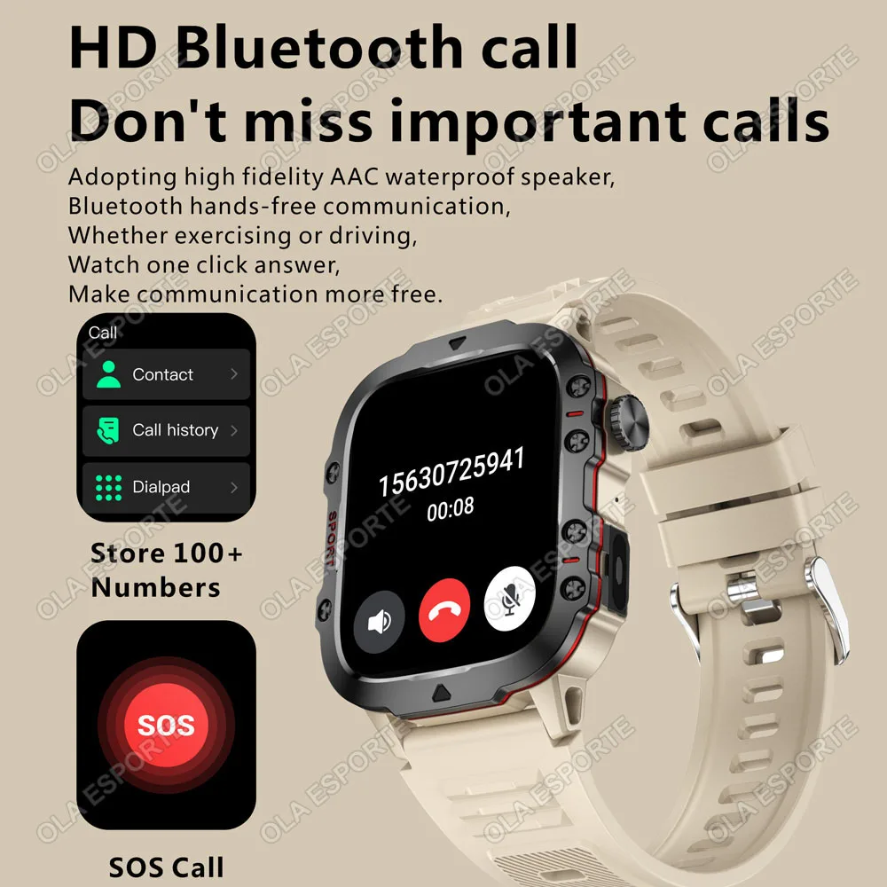 2026 New Military Smart Watch Men - Image 3