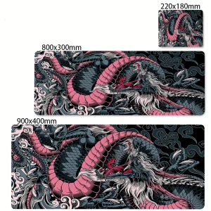 Black and White Dragon Large Mouse Mat - Thumbnail Image 13