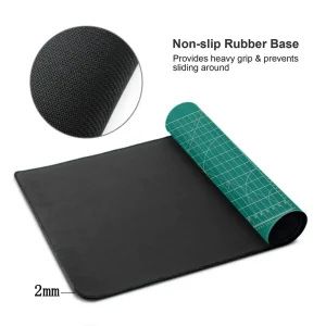 Cutting-Mat-white-on-black Mouse Pad Office Gaming Laptop Deskmat - Thumbnail Image 5