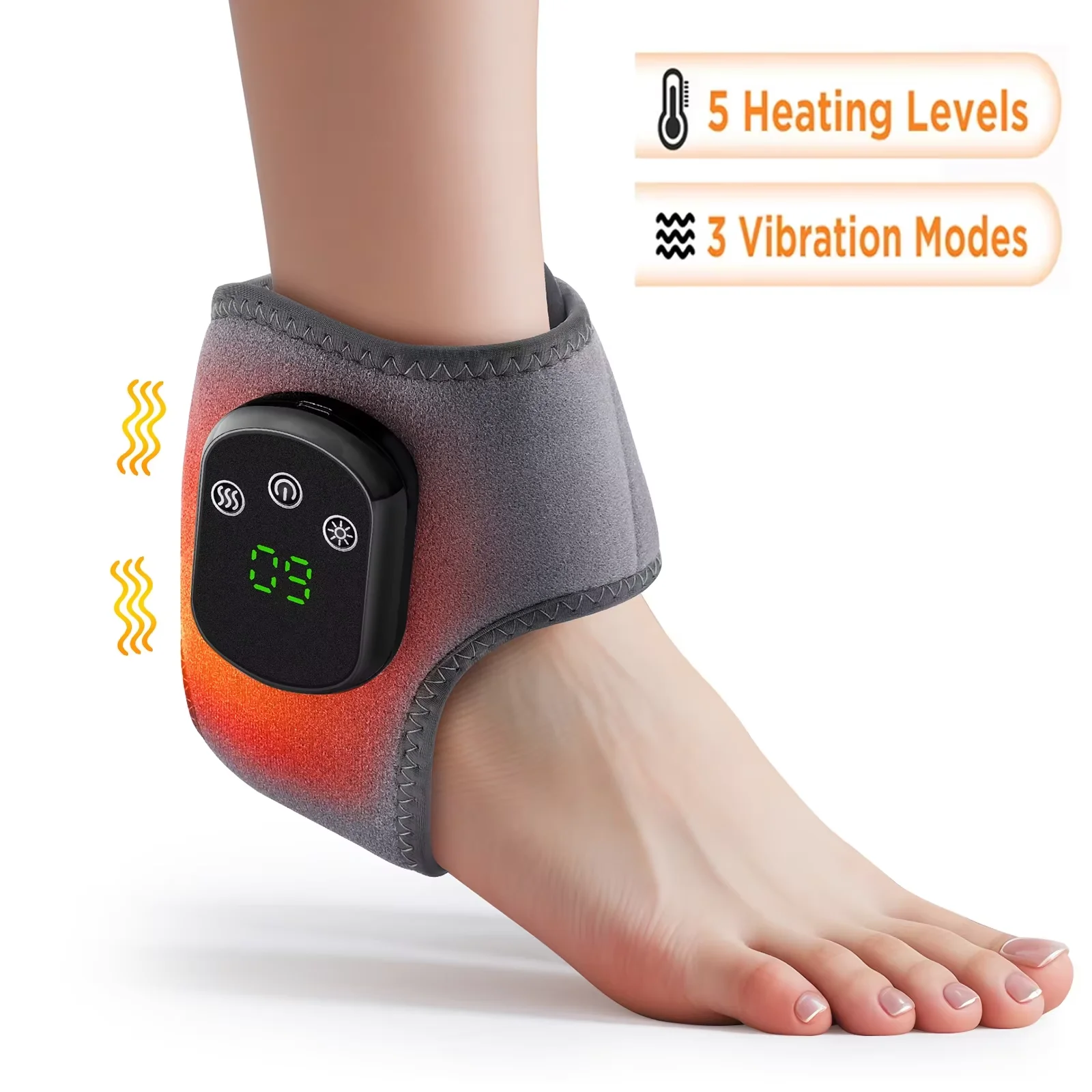 Electric Cordless Heated Ankle Wrist Guard Massager - Image 10