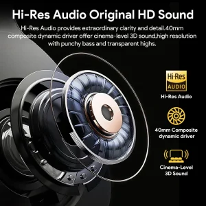 QCY H3 ANC Wireless Headphones Bluetooth 5.4 Hi-Res - Thumbnail Image 3