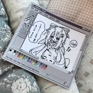 Creative Vintage Computer‑Theme Memo Pad 50 Sheets, - Thumbnail Image 2