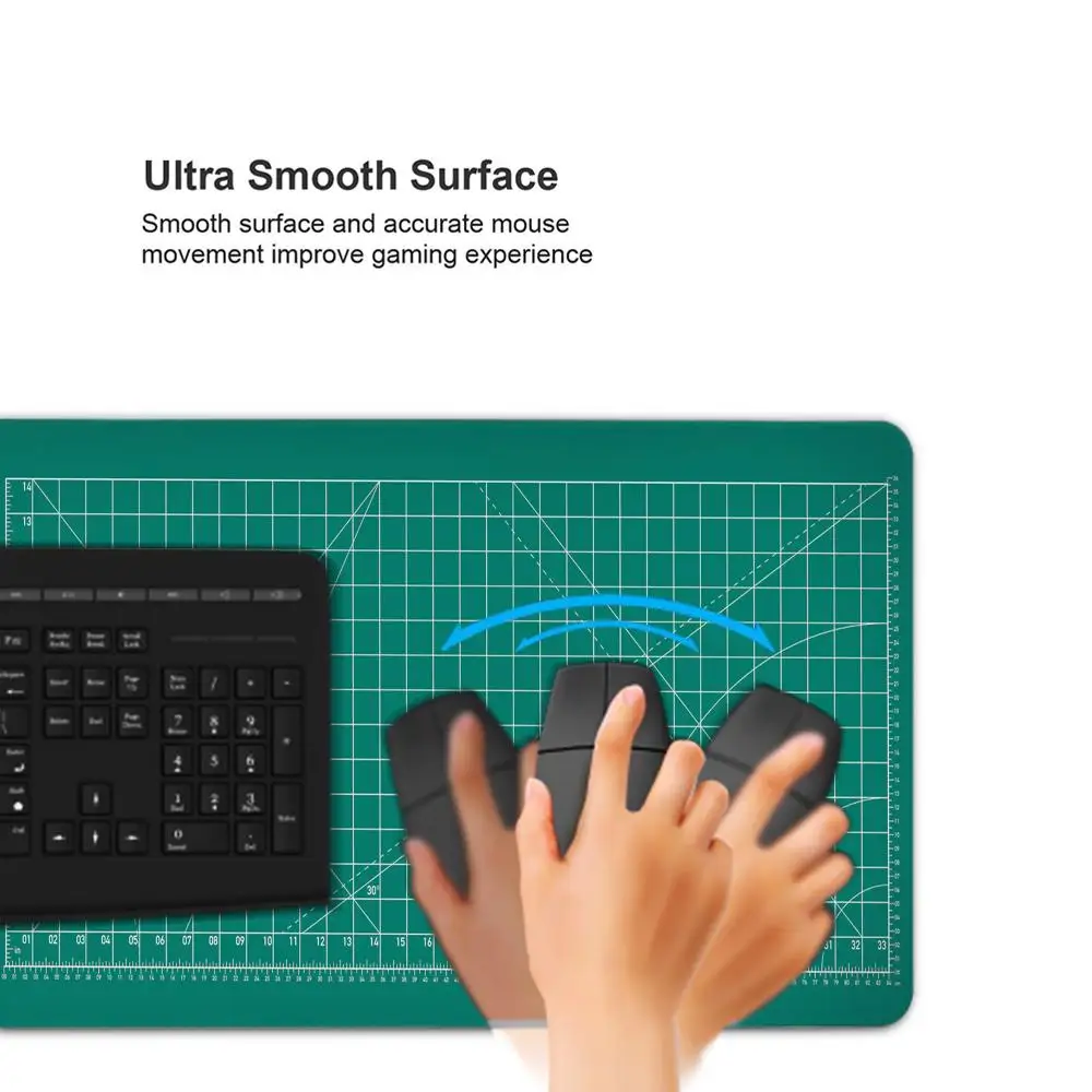 Cutting-Mat-white-on-black Mouse Pad Office Gaming Laptop Deskmat - Image 4
