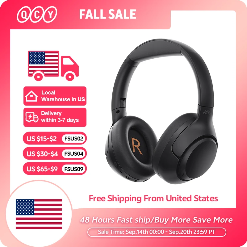 QCY H3 ANC Wireless Headphones Bluetooth 5.4 Hi-Res - Image 1