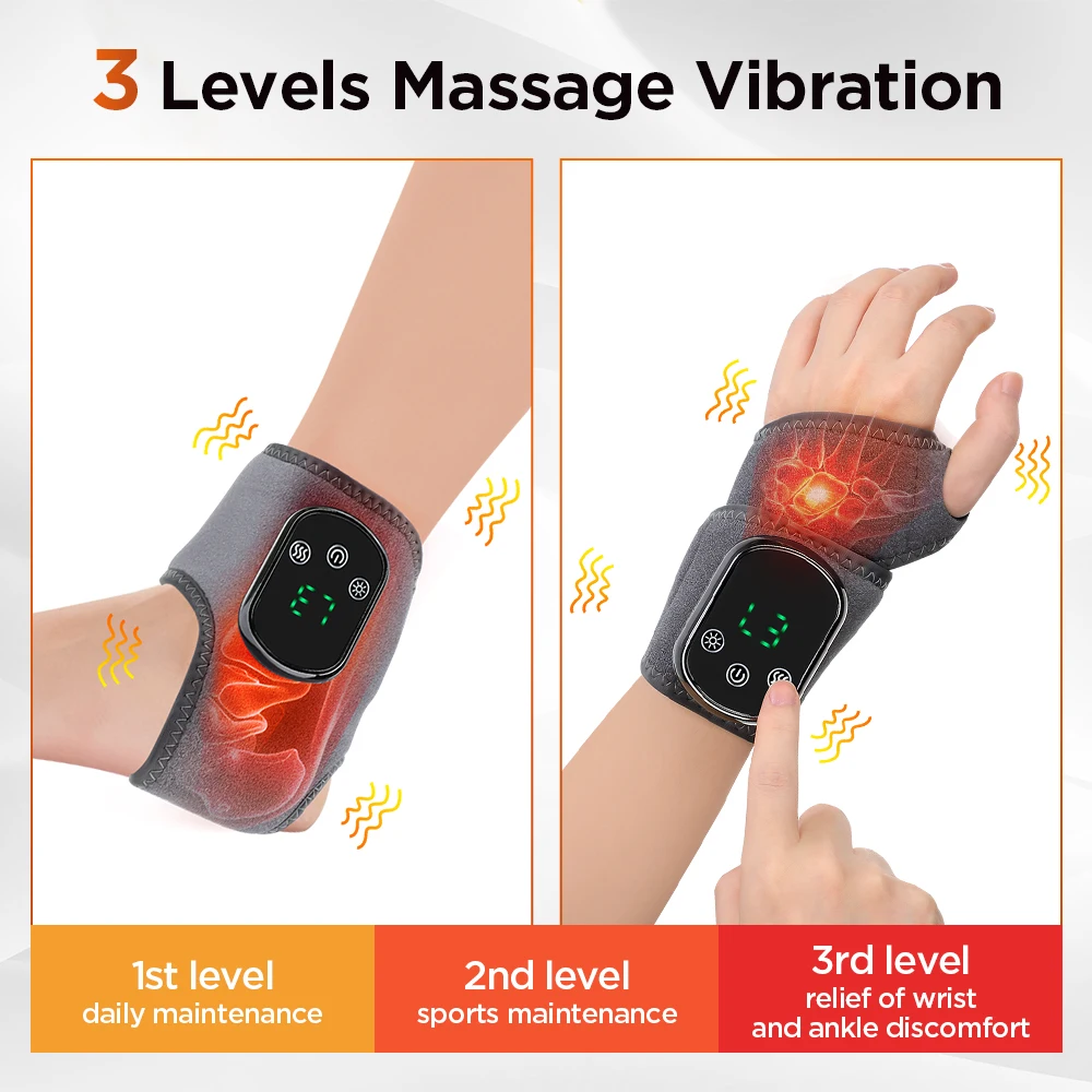 Electric Cordless Heated Ankle Wrist Guard Massager - Image 5