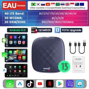 Carlinkit Ai Box Android 13 Led Wireless Android Auto & CarPlay Smart Tv Box - Thumbnail Image 12