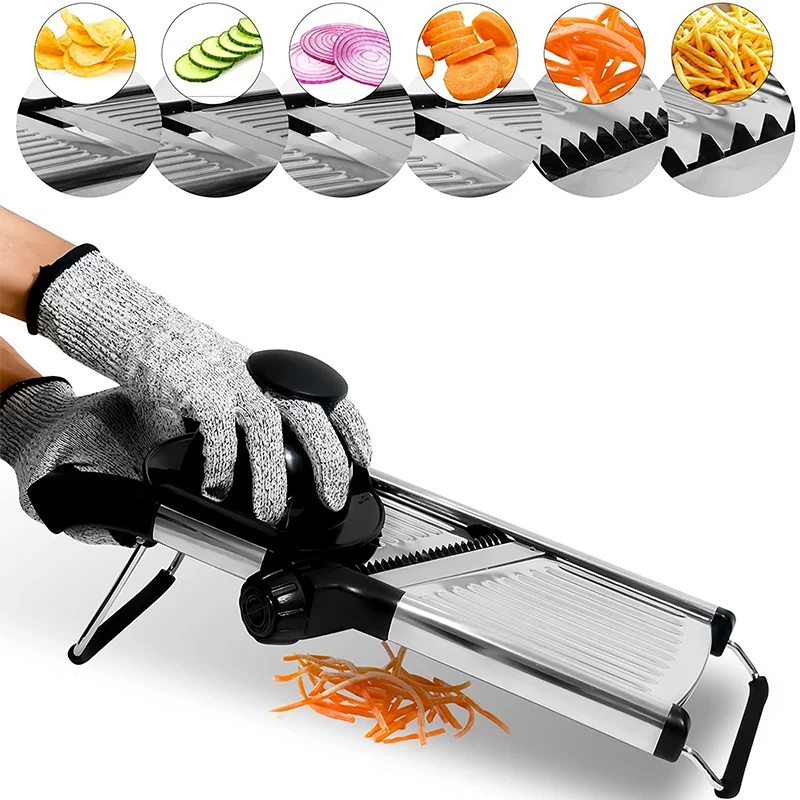 LMETJMA Adjustable Mandoline Slicer - Image 1