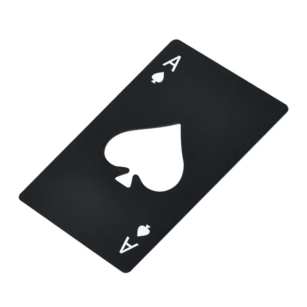 1Pcs Creative Poker Shaped Bottle Can Opener Stainless Steel - Image 8