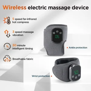 Electric Cordless Heated Ankle Wrist Guard Massager - Thumbnail Image 2