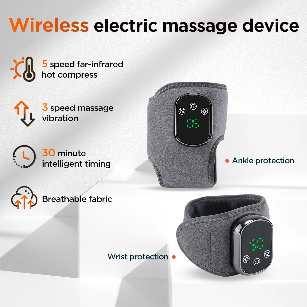Electric Cordless Heated Ankle Wrist Guard Massager - Image 2