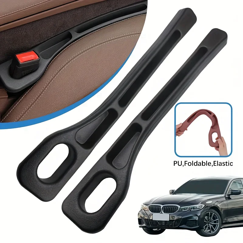 2pc car seat gap filler organizer waterproof car seat gap plug strip - Image 4