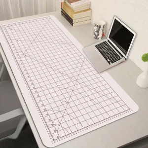 Cutting-Mat-white-on-black Mouse Pad Office Gaming Laptop Deskmat - Thumbnail Image 10