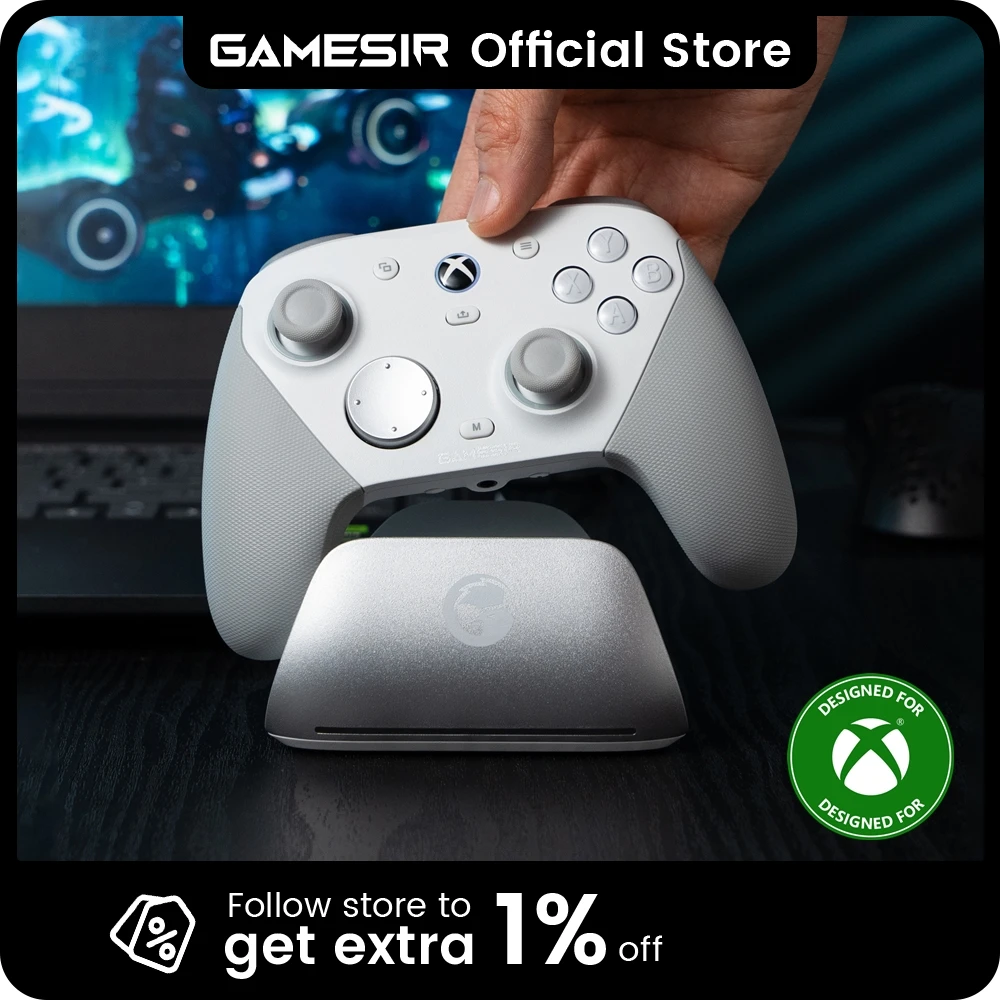 GameSir G7 Pro Wired Xbox Controller with Smart Charging Station, Hall Effect, Gyro, 3.5mm Audio Jack, 1000Hz Polling Rate - Image 1
