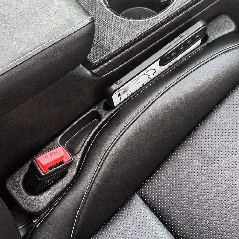 2pc car seat gap filler organizer waterproof car seat gap plug strip - Image 1