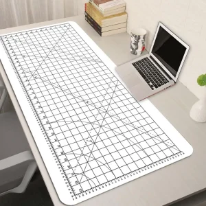 Cutting-Mat-white-on-black Mouse Pad Office Gaming Laptop Deskmat - Thumbnail Image 9