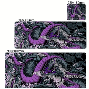 Black and White Dragon Large Mouse Mat - Thumbnail Image 10