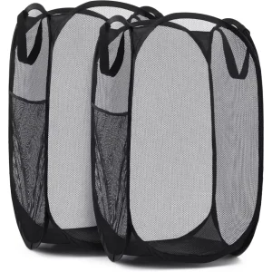 Large Laundry Basket Collapsible Mesh Pop Up Laundry Hamper - Thumbnail Image 8