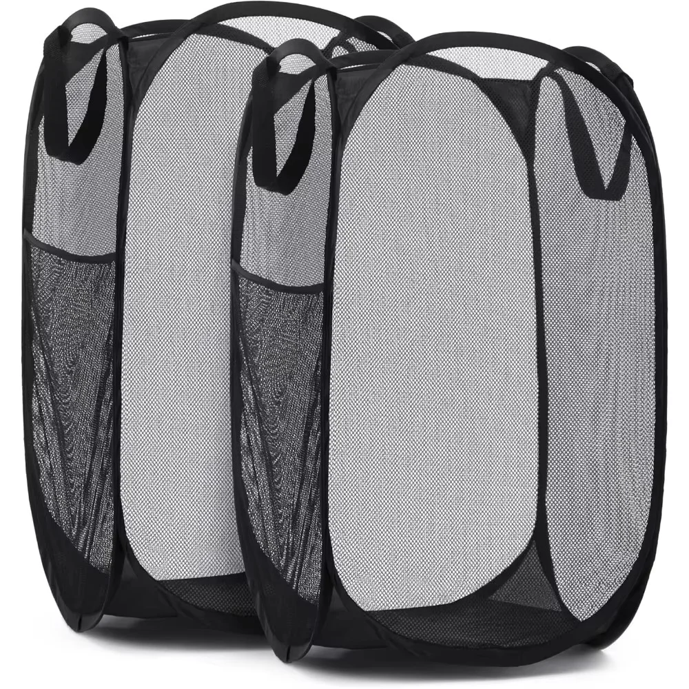 Large Laundry Basket Collapsible Mesh Pop Up Laundry Hamper - Image 8
