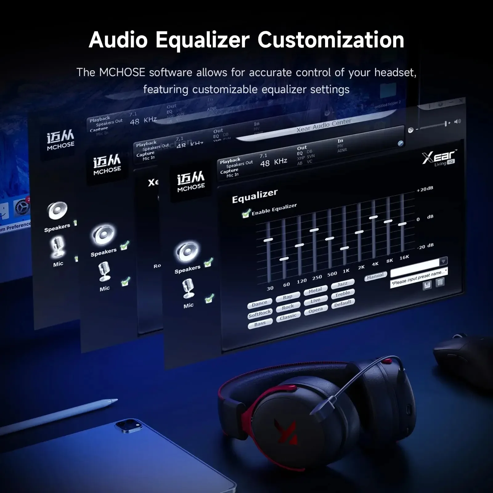 MCHOSE V9 Pro Wireless Gaming Headset - Image 3