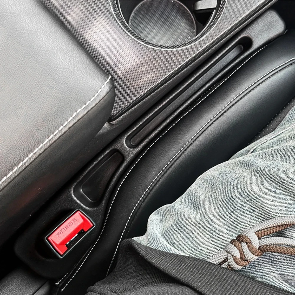 2pc car seat gap filler organizer waterproof car seat gap plug strip - Image 5