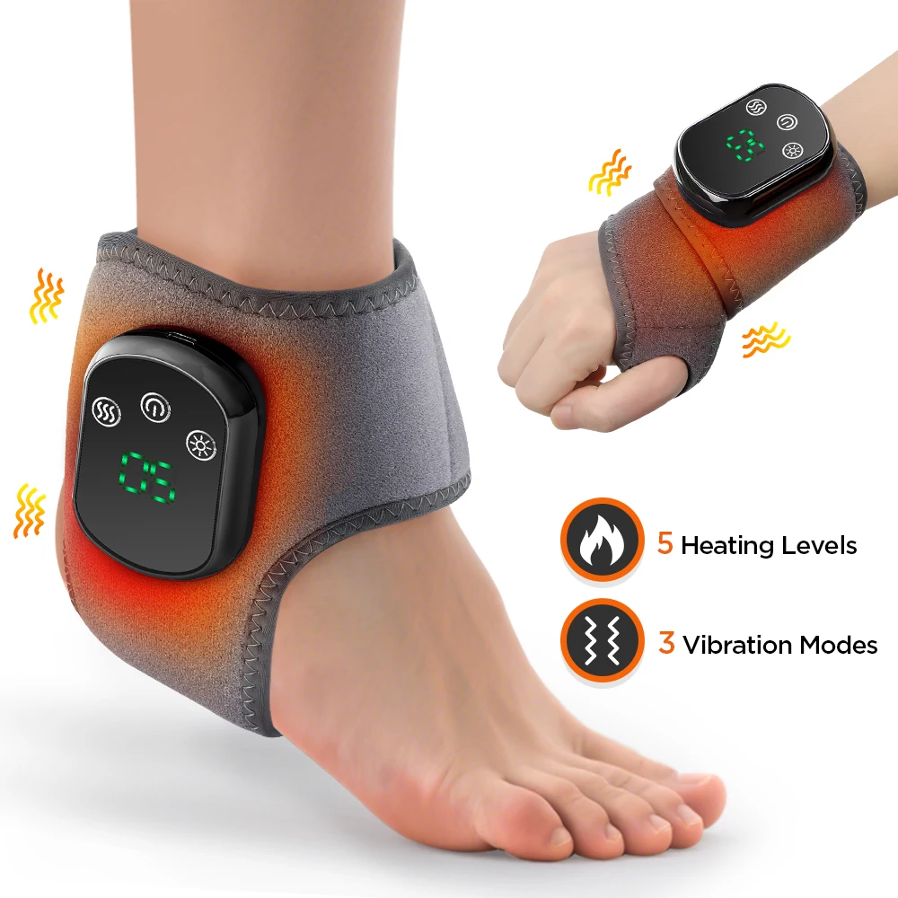 Electric Cordless Heated Ankle Wrist Guard Massager - Image 1
