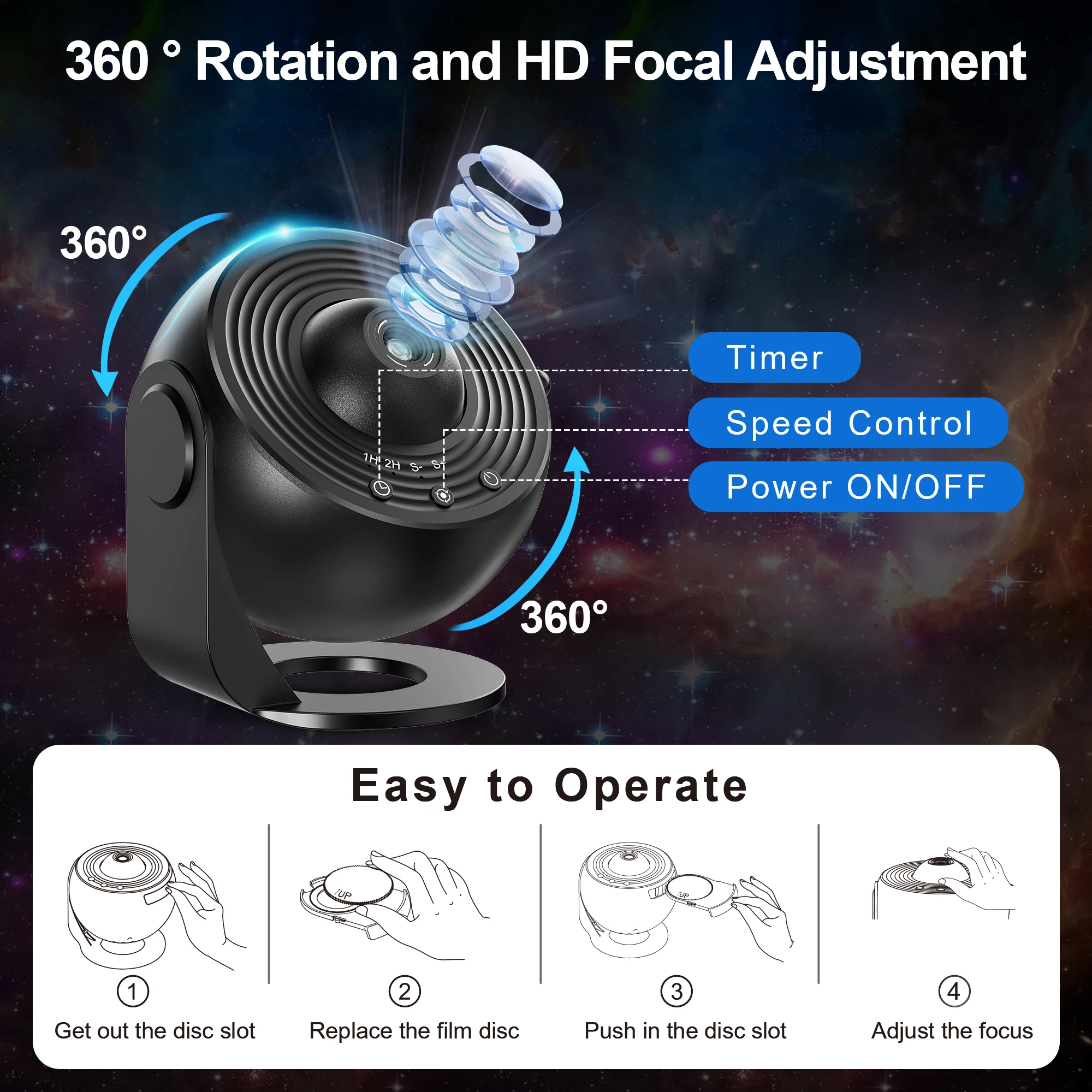 Galaxy Projector, Planetarium Star Projector - Image 5