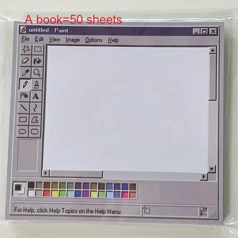 Creative Vintage Computer‑Theme Memo Pad 50 Sheets, - Image 6