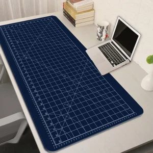 Cutting-Mat-white-on-black Mouse Pad Office Gaming Laptop Deskmat - Thumbnail Image 7