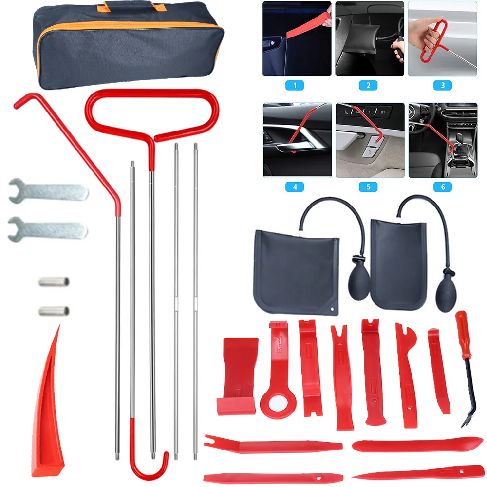 Car Window Door Emergency Open Key Lost Lock Out Unlock Auto Tools - Image 1