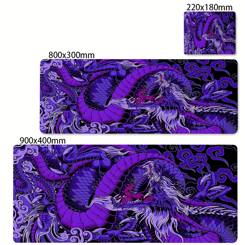 Black and White Dragon Large Mouse Mat - Image 17