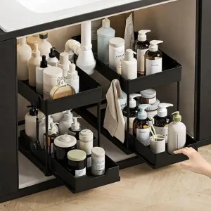 2 Tier Sliding Under Sink Organizer - Thumbnail Image 8