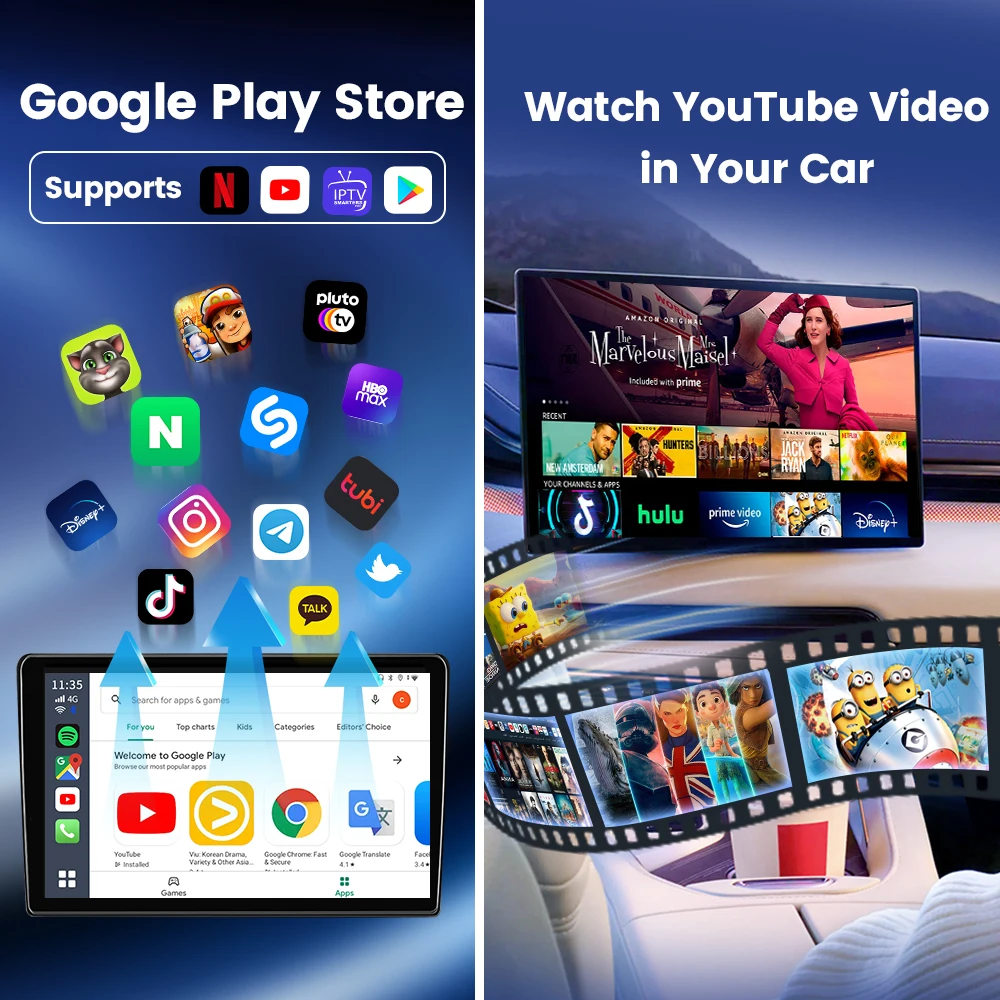 Carlinkit Ai Box Android 13 Led Wireless Android Auto & CarPlay Smart Tv Box - Image 3