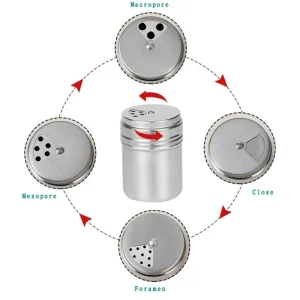 Multi-purpose Stainless Steel Seasoning Jar - Thumbnail Image 4