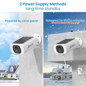 ANRAN 2K Solar Security Camera 3/5MP Outdoor Wireless 2.4G WIFI - Thumbnail Image 5
